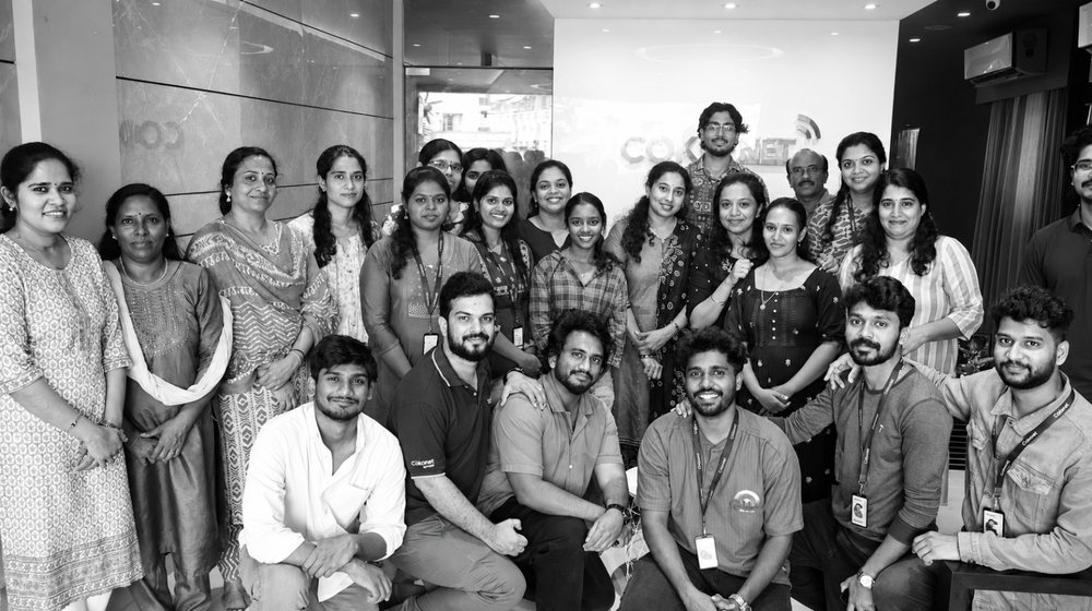 The full Cokonet Academy team at the Trivandrum office