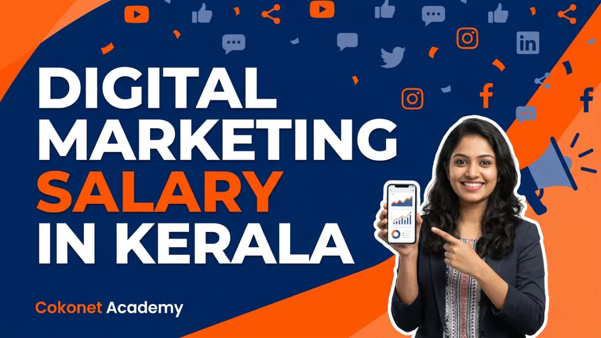 Digital marketing salary in Kerala — marketer reviewing campaign dashboards and analytics reports