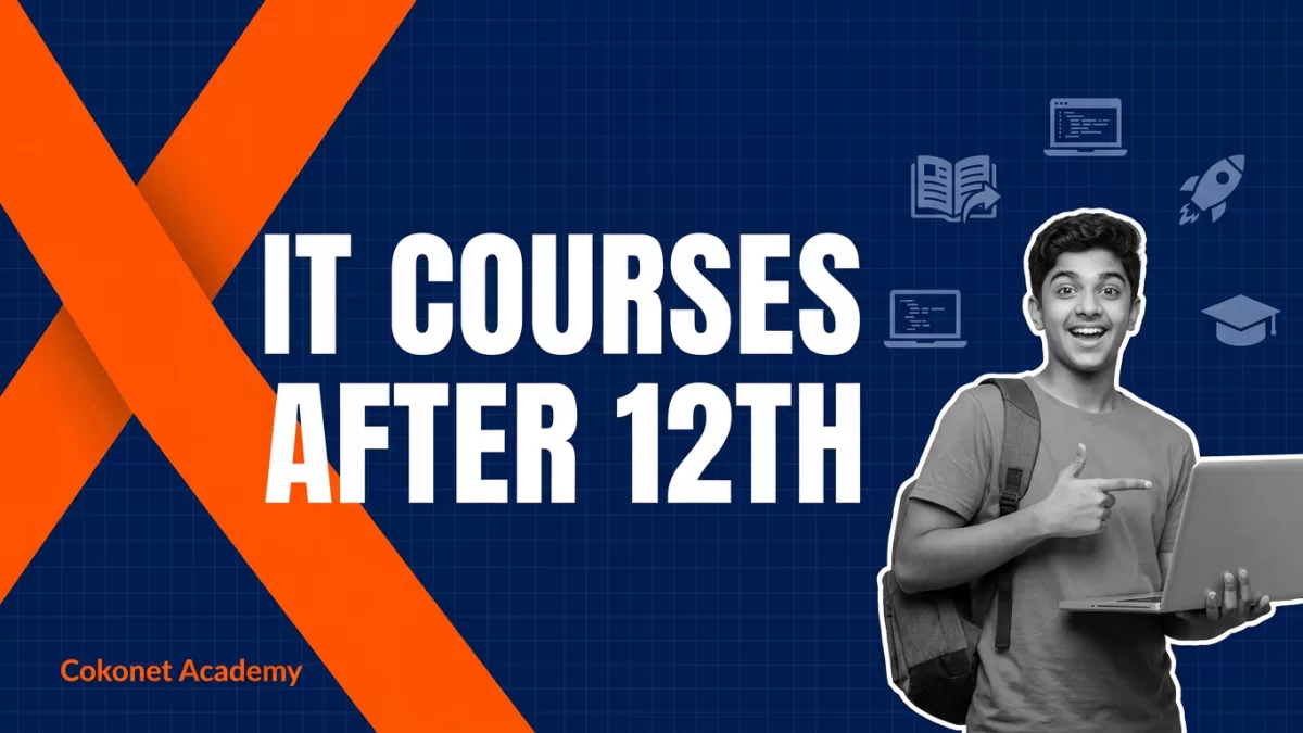 IT courses after 12th — students learning programming and data skills in a modern training classroom