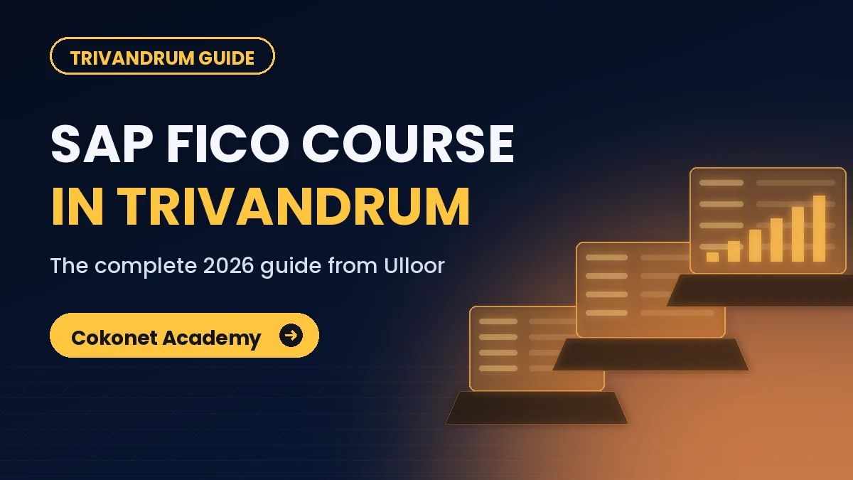 SAP FICO classroom training session at Cokonet Academy in Trivandrum