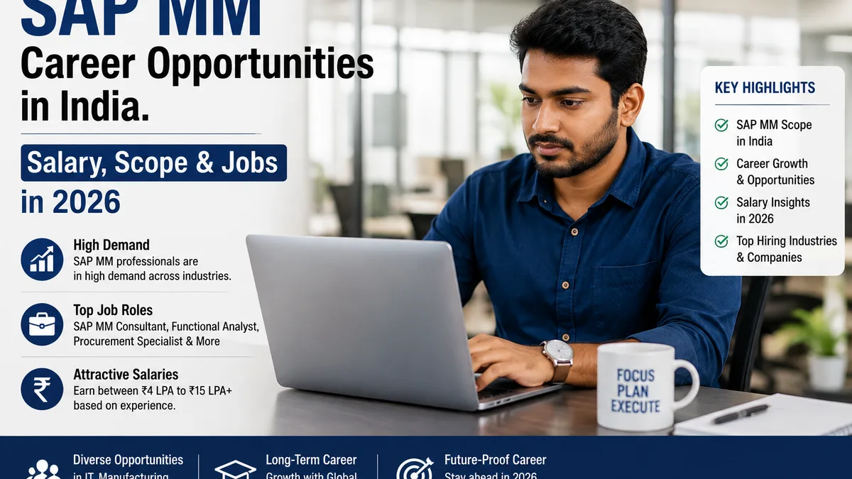 SAP MM career opportunities in India — procurement and inventory professionals reviewing ERP dashboards