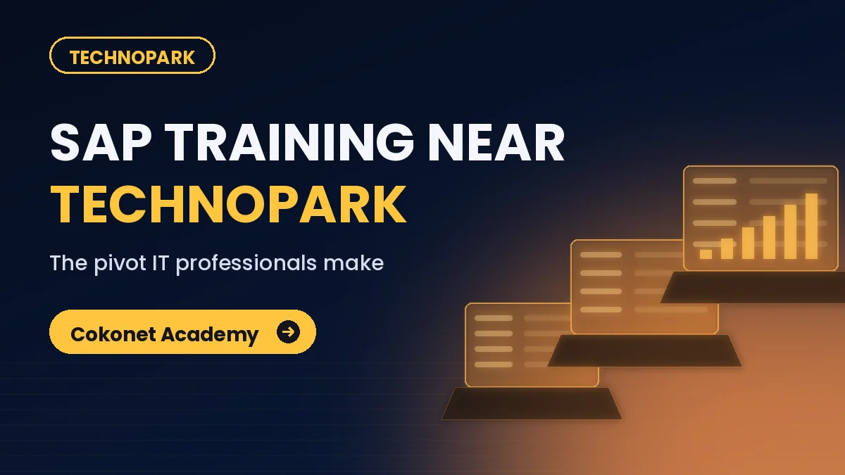 Technopark professional attending an evening SAP class near Trivandrum