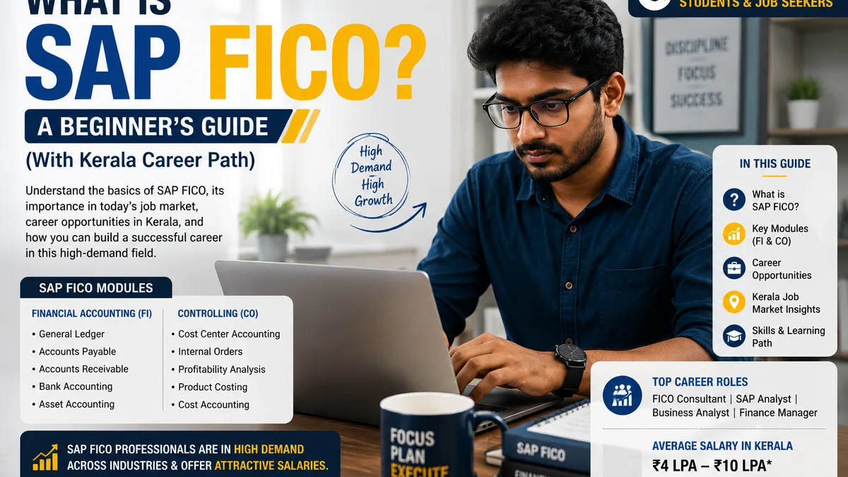 SAP FICO consultant reviewing financial accounting and controlling screens in S/4HANA