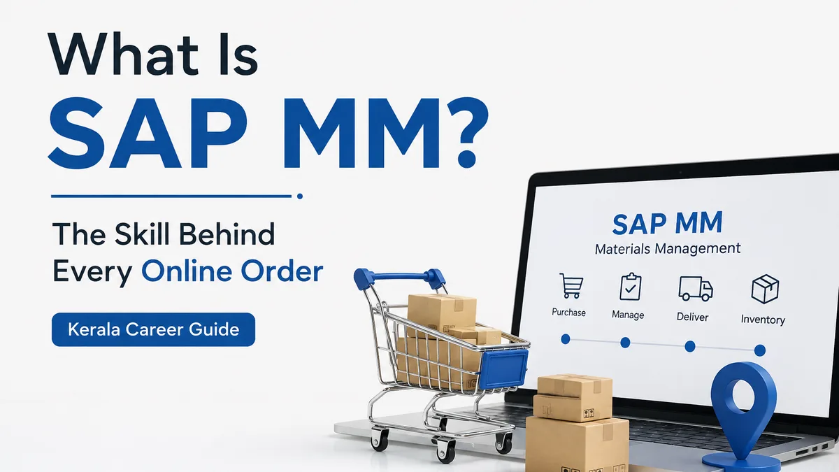 SAP MM in action — warehouse and procurement operations behind an online order