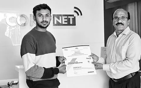 Happy graduate celebrating a successful placement offer